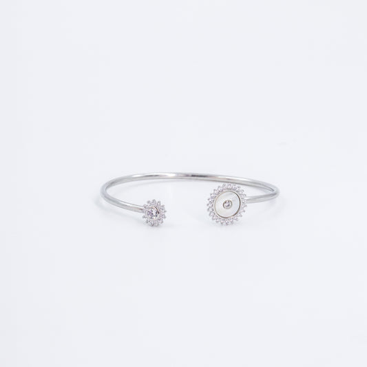 Silver Opulent Orbit Cuff/Kada