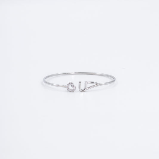 Silver Love You Cuff/Kada