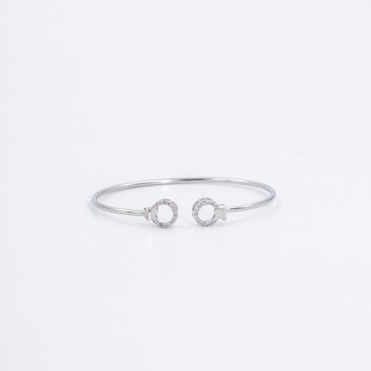 Silver Graceful Cuff/Kada