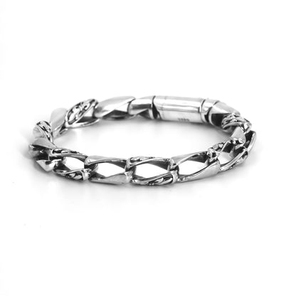 Silver Heavy Rope Bracelet