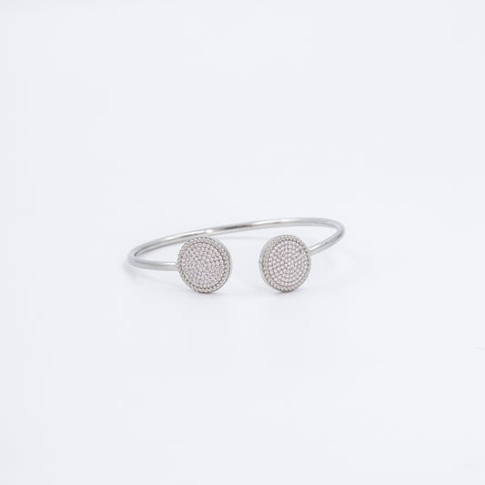 Silver Halo of Circle Cuff/Kada