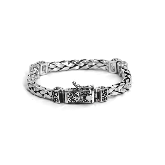 Silver Indonesian Engraved Bracelet