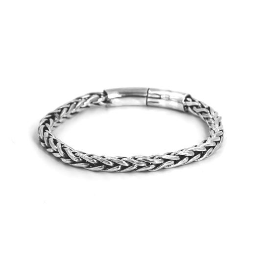 Silver Vintage Sturdy Rope Bracelet