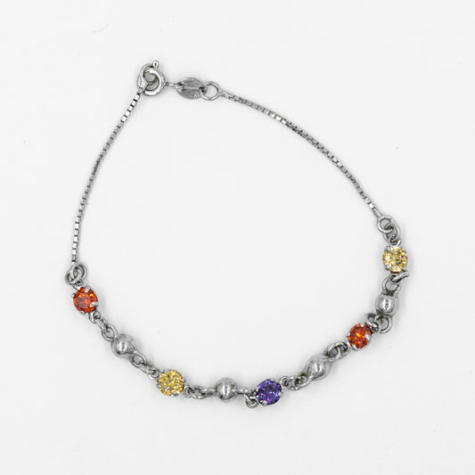 Silver Prismatic Brilliance Bracelet