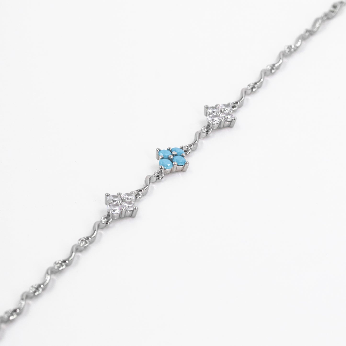 Silver Aquamarine Bliss Bracelet