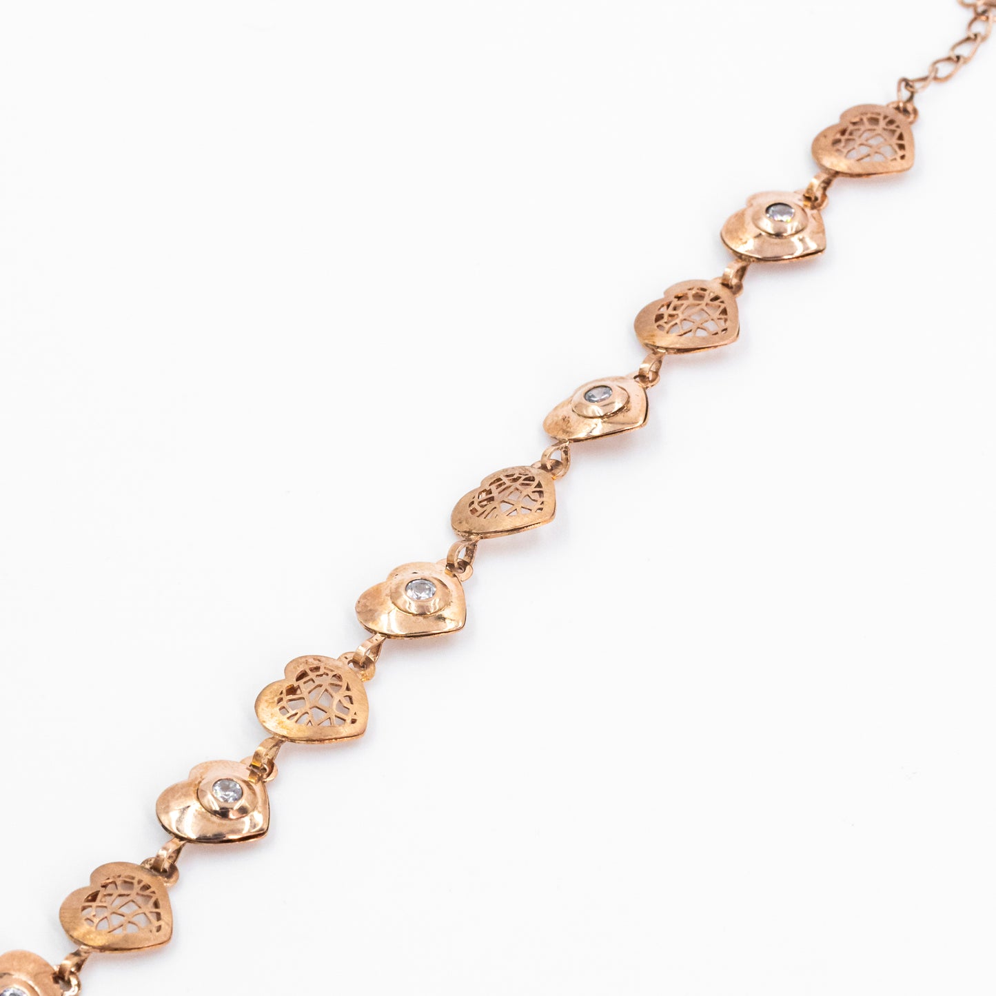 Rose Gold Heart String Bracelet