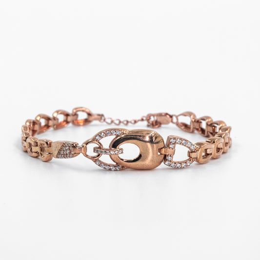 Rose Gold Interlace Bracelet