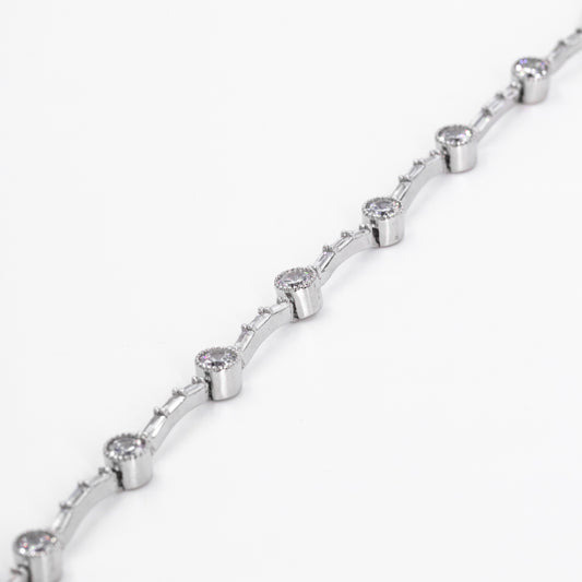 Silver Circular Linked Harmony Bracelet