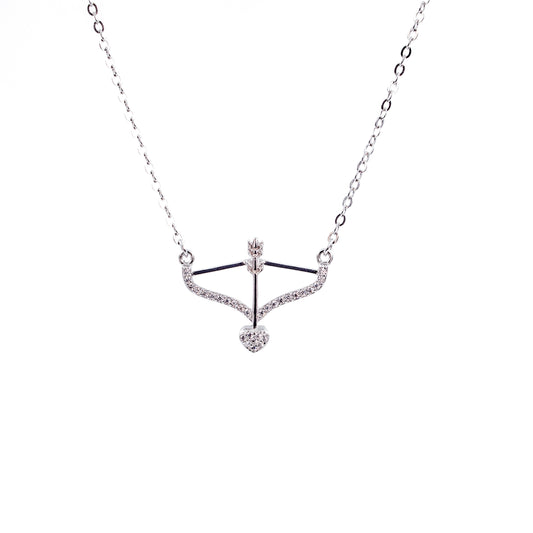 Silver Cupid's Arrow Chain Pendant