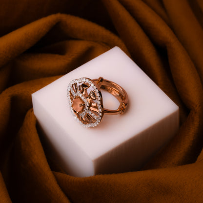 Rose Gold  Soft Rosy Gem Ring