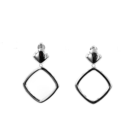 Silver Aeon Hoops Earrings