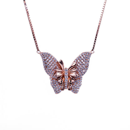 Rosegold Titan Butterfly Chain Pendant