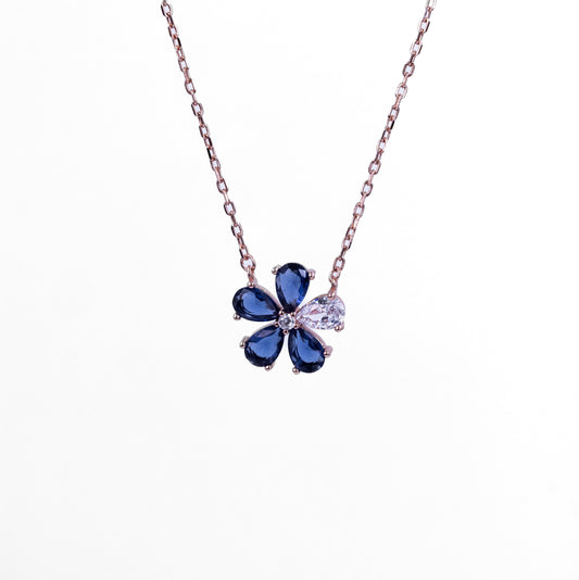 Rosegold Azure Bloom Chain Pendant