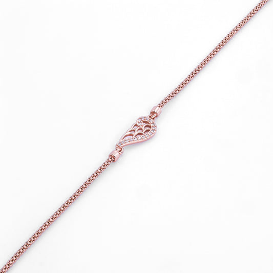 Rose Gold  Glimmering Wing Bracelet