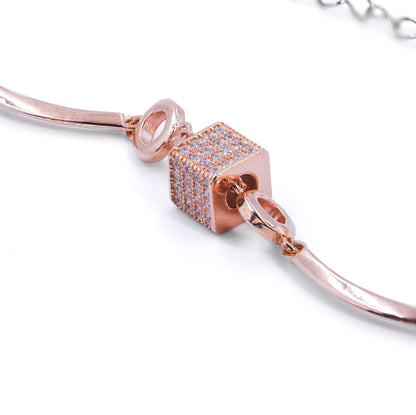 Rose Gold Cubic Bliss Bracelet