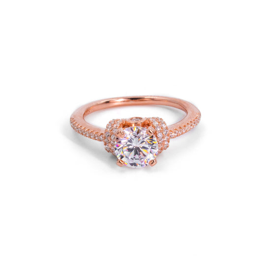 Rose Gold Solitaire Ring