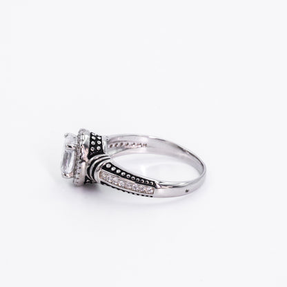 Silver Stellar Ivory Ring