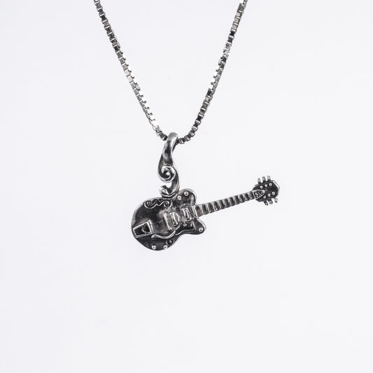 Vintage Rock Guitar Pendant