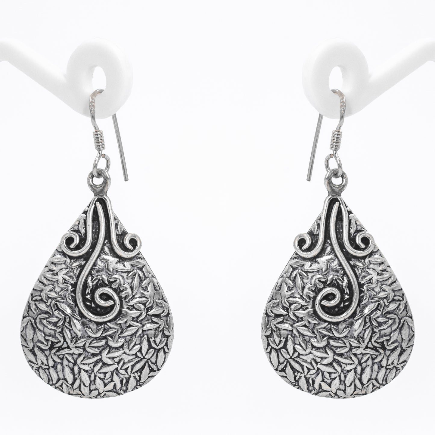 Silver Timeless Oxidized Treasure Earrings