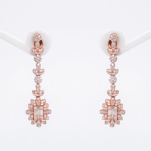 Rose Gold Gleaming Radiance Earrings