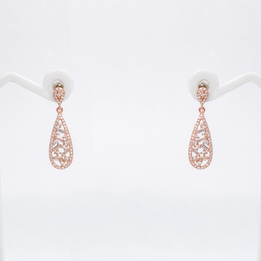 Rose Gold Droplet Delight Earrings