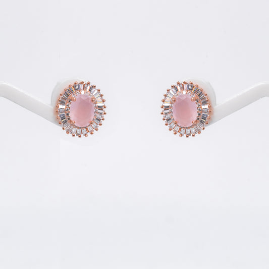 Rose Gold Soft Blush Earrings