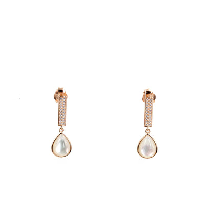 Rose Gold Dewdrop Elegance Earrings