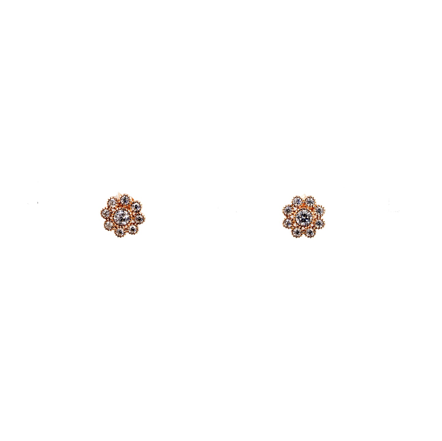 Rose Gold Classic Light Earrings