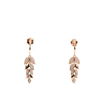 Rose Gold Vein of Grace Earrings