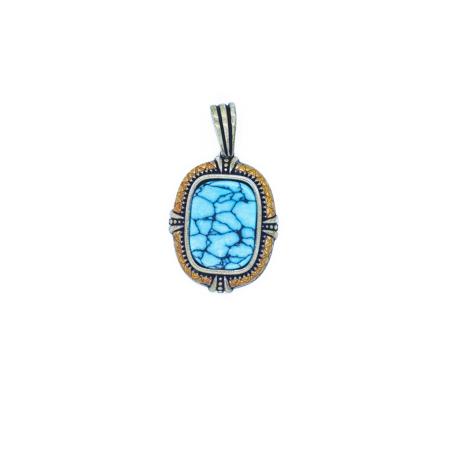 Silver with Turquoise Stone Pendant