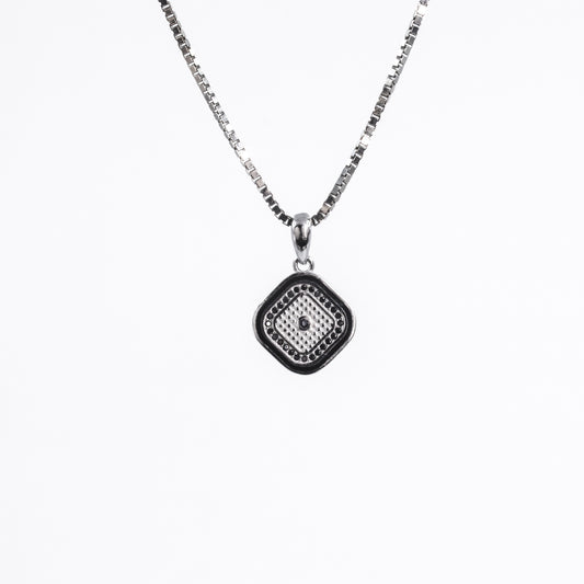 Silver Geometric Essence Pendant