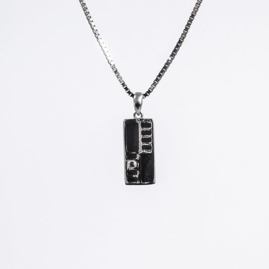 Silver Rectangle Regal Radiance Pendant