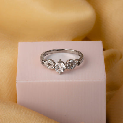 Silver Trio of Radiance Ring