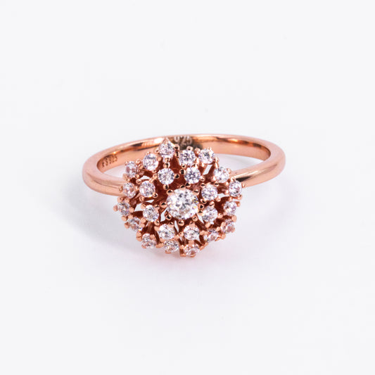 Rose Gold Blooming Flower Ring