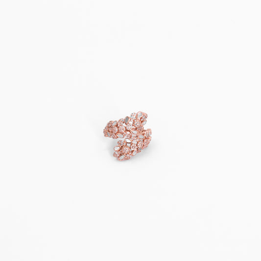 Rose Gold Floral Vine Ring