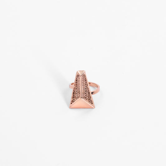 Rose Gold Pure Geometric Ring