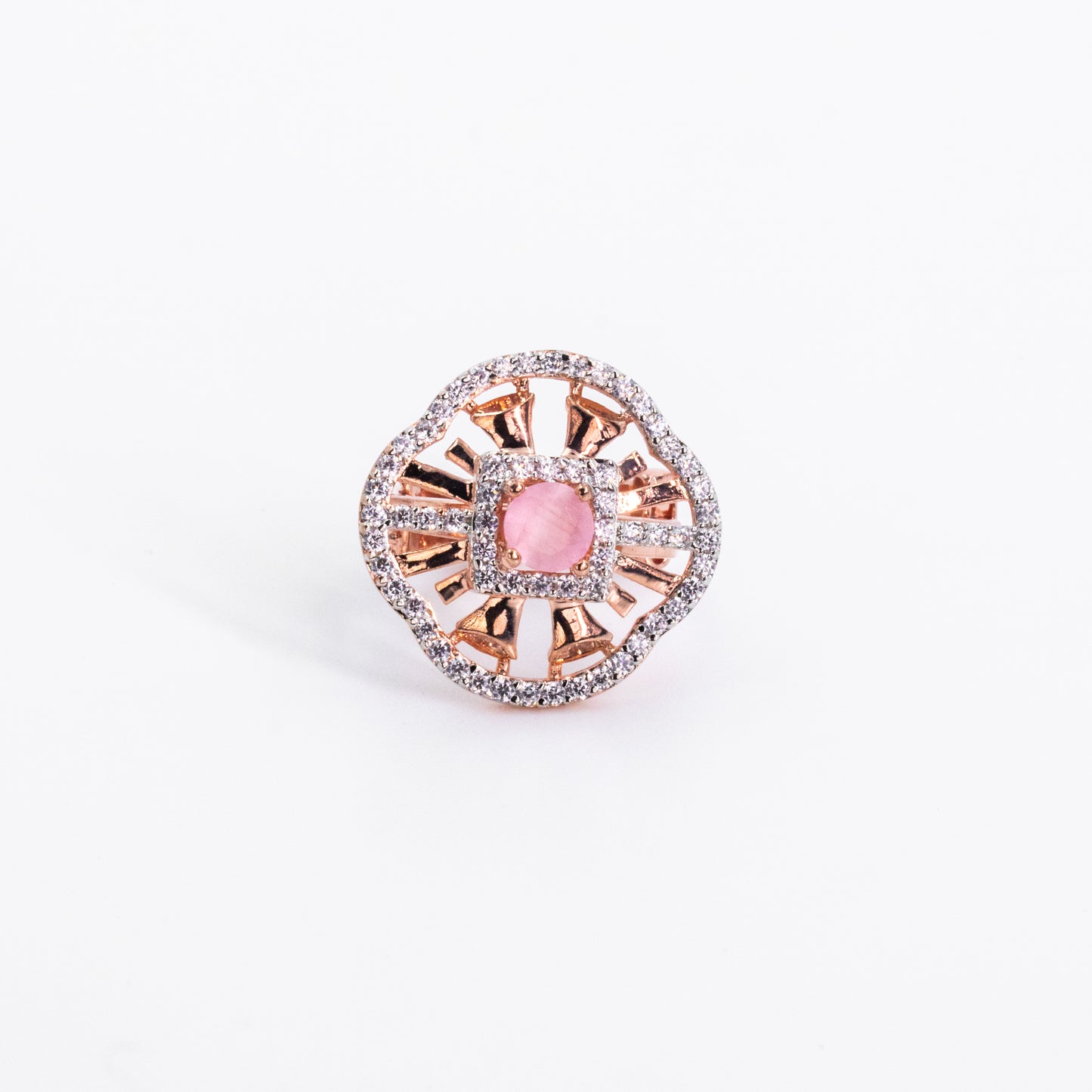 Rose Gold  Soft Rosy Gem Ring