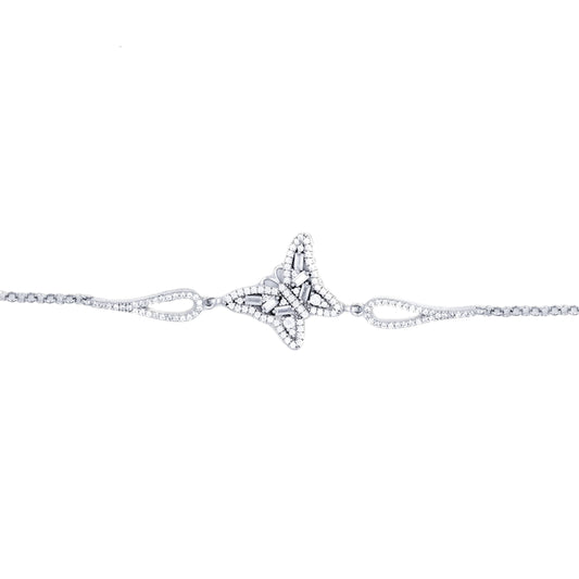 Silver Butterfly Bliss Bracelet